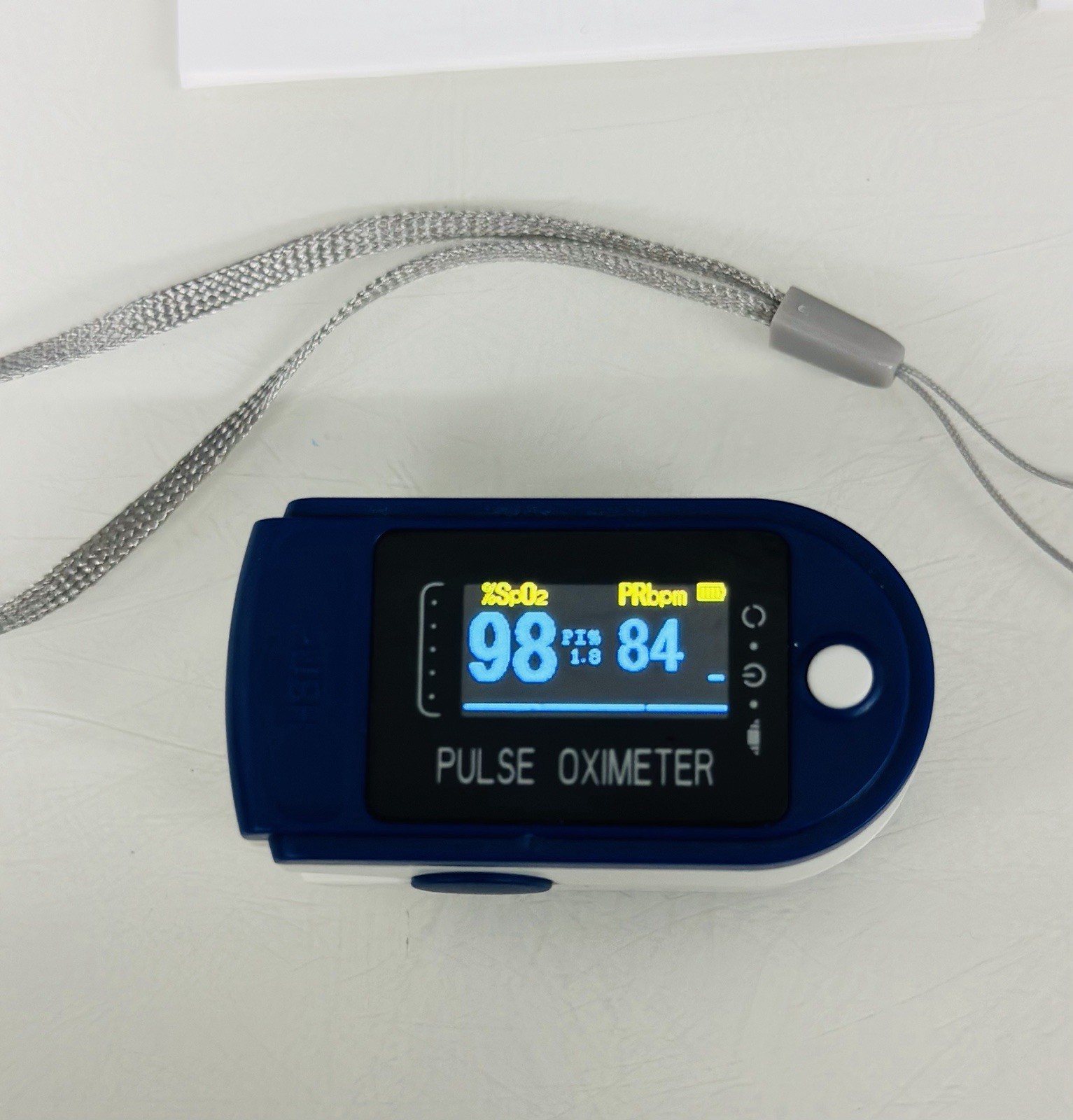 Oximeter Pulse Finger SpO2 Blood Oxygen Saturation Heart Rate Monitor
