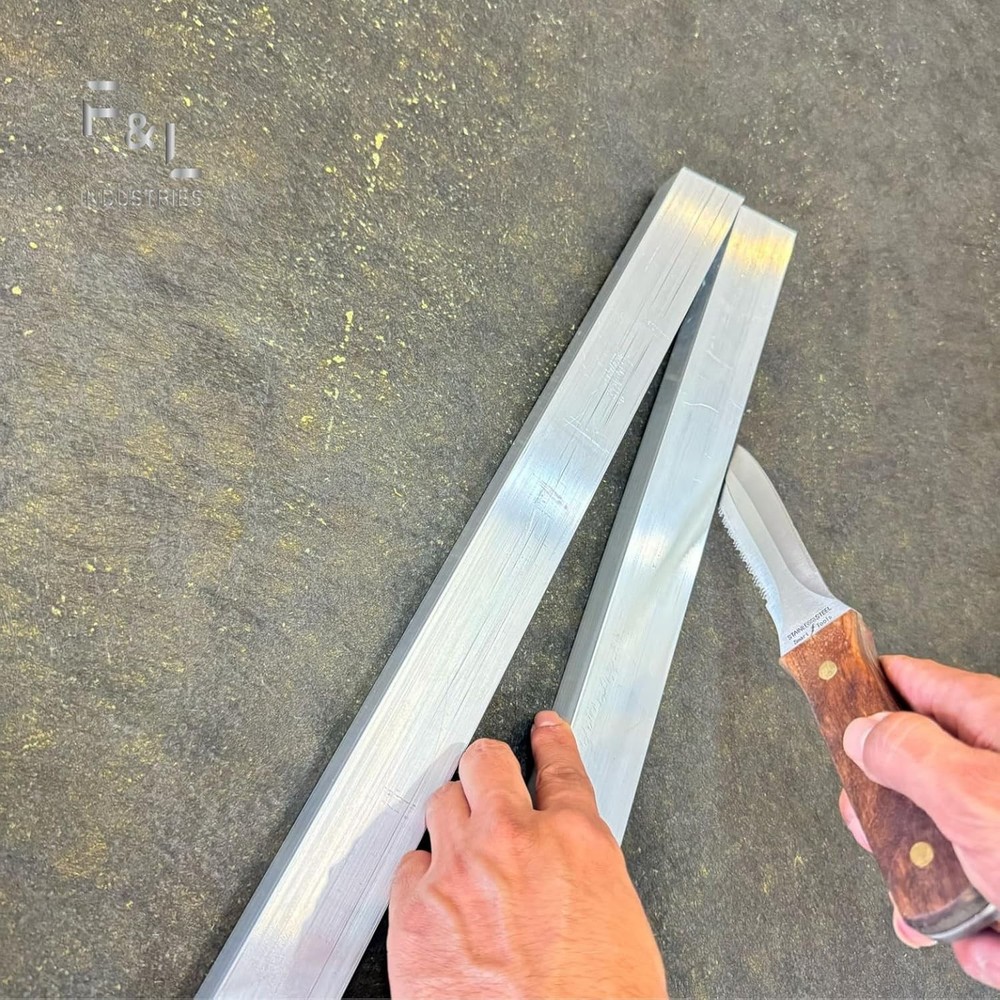 Aluminum Square Duct Angle Cutting Guide - 15° & 22.5° HVAC Tool