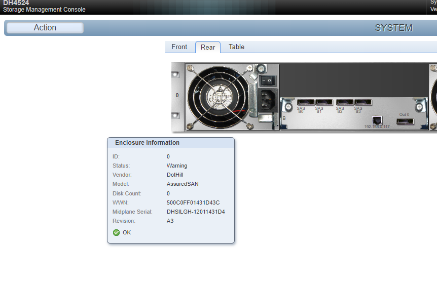 Dot Hill FRUTC05-01 12Gb SAS FC Disk Array Controller Module 81-00000078-00-03 B