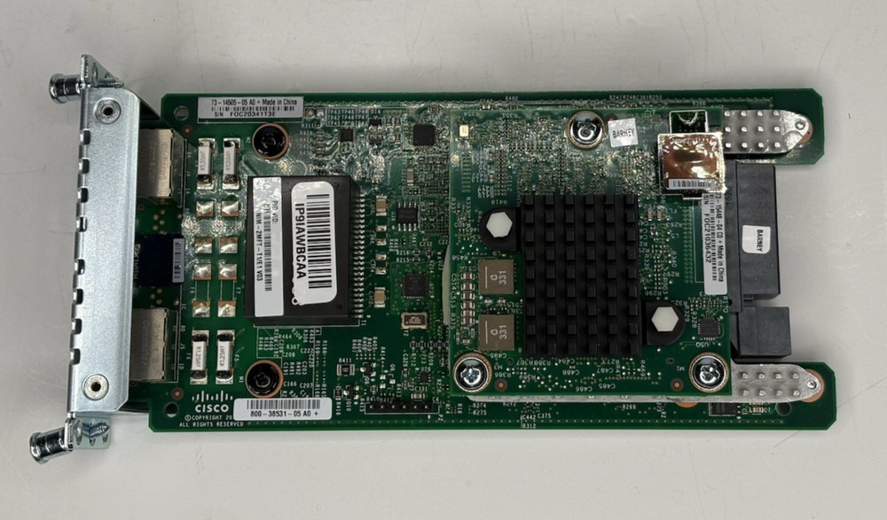 CISCO NIM-2MFT-T1/E1 2-Port T1/E1 WAN and Voice Network Interface Module Card
