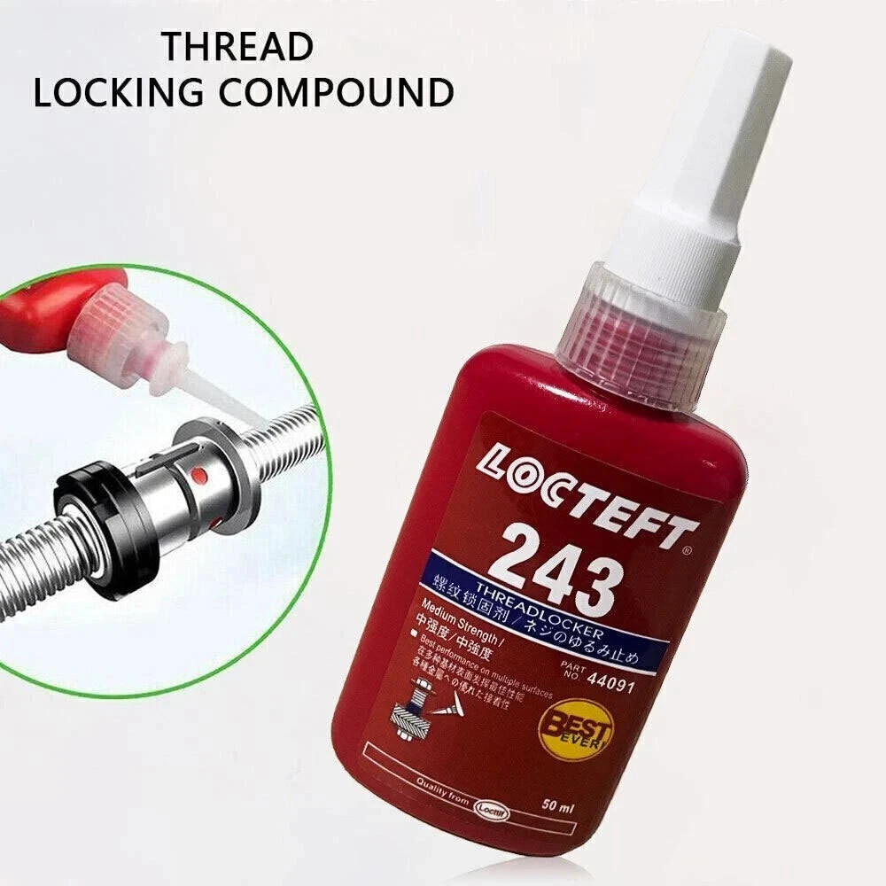 50ml 243 Thread Lock Bolt Stud Fast Fix Screw Glue Nut Compound DY