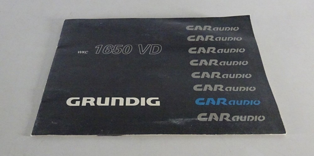 Operating Instructions Grundig WKC 165 VD