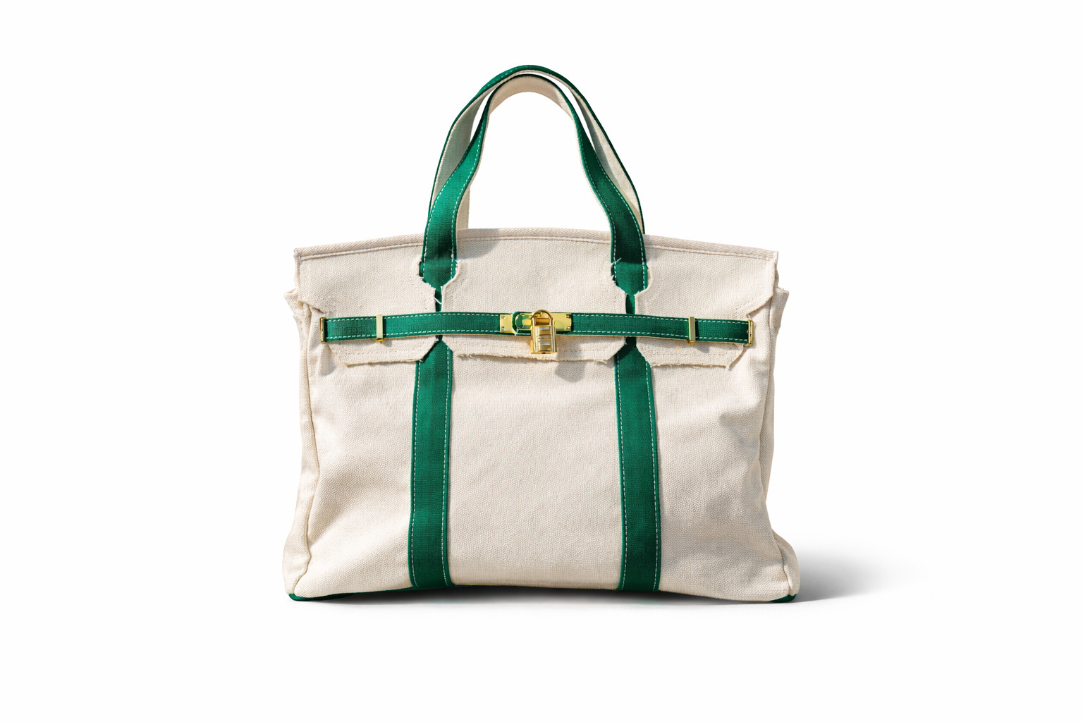 Boatkin Canvas Boat Tote, Large Beach Bag with FREE Lock, Key and Zip Pouch