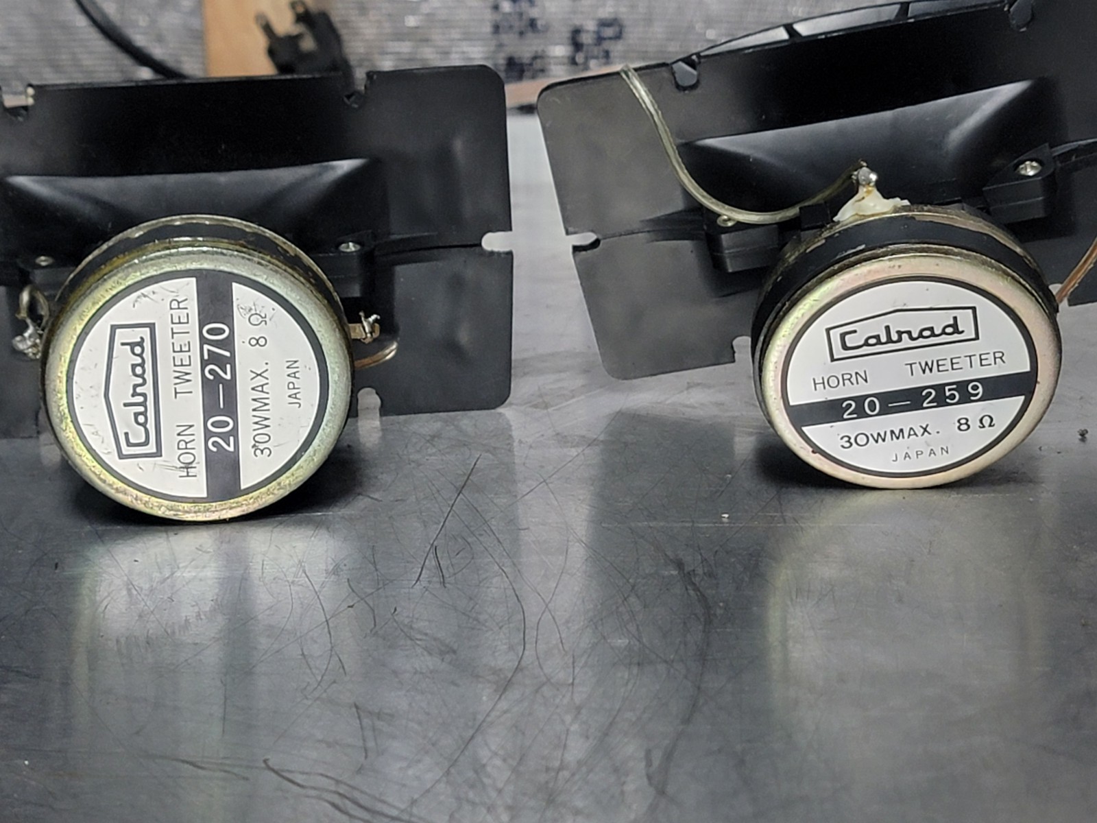 2 Calrad Multicellular Horn Tweeters 30w 20-259, 20-270 Multicell 10 Cell Driver