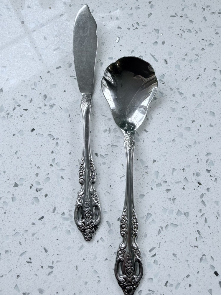 Onieda Renoir Pembrooke Stainless Flatware Hostess Serving Set
