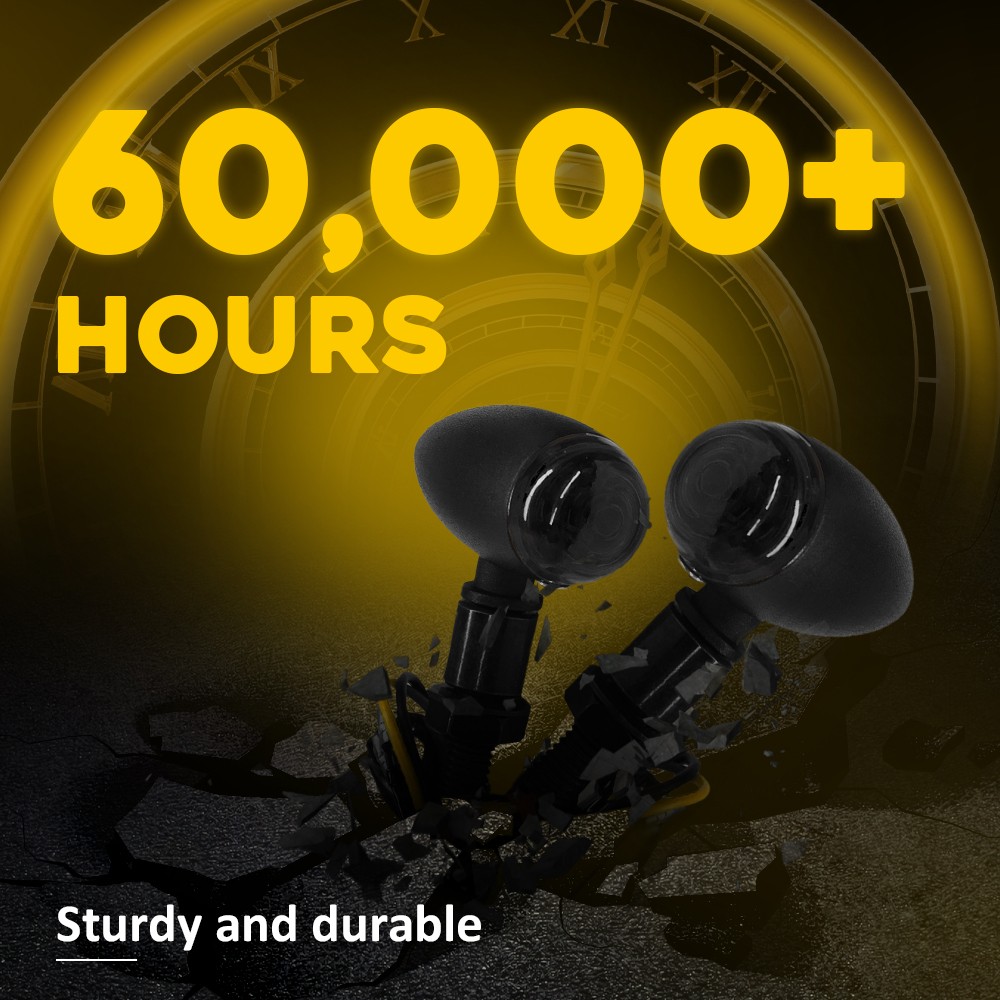 Bullet Amber Turn Motorcycle Black Signals Blinker Lights For Harley Sportster