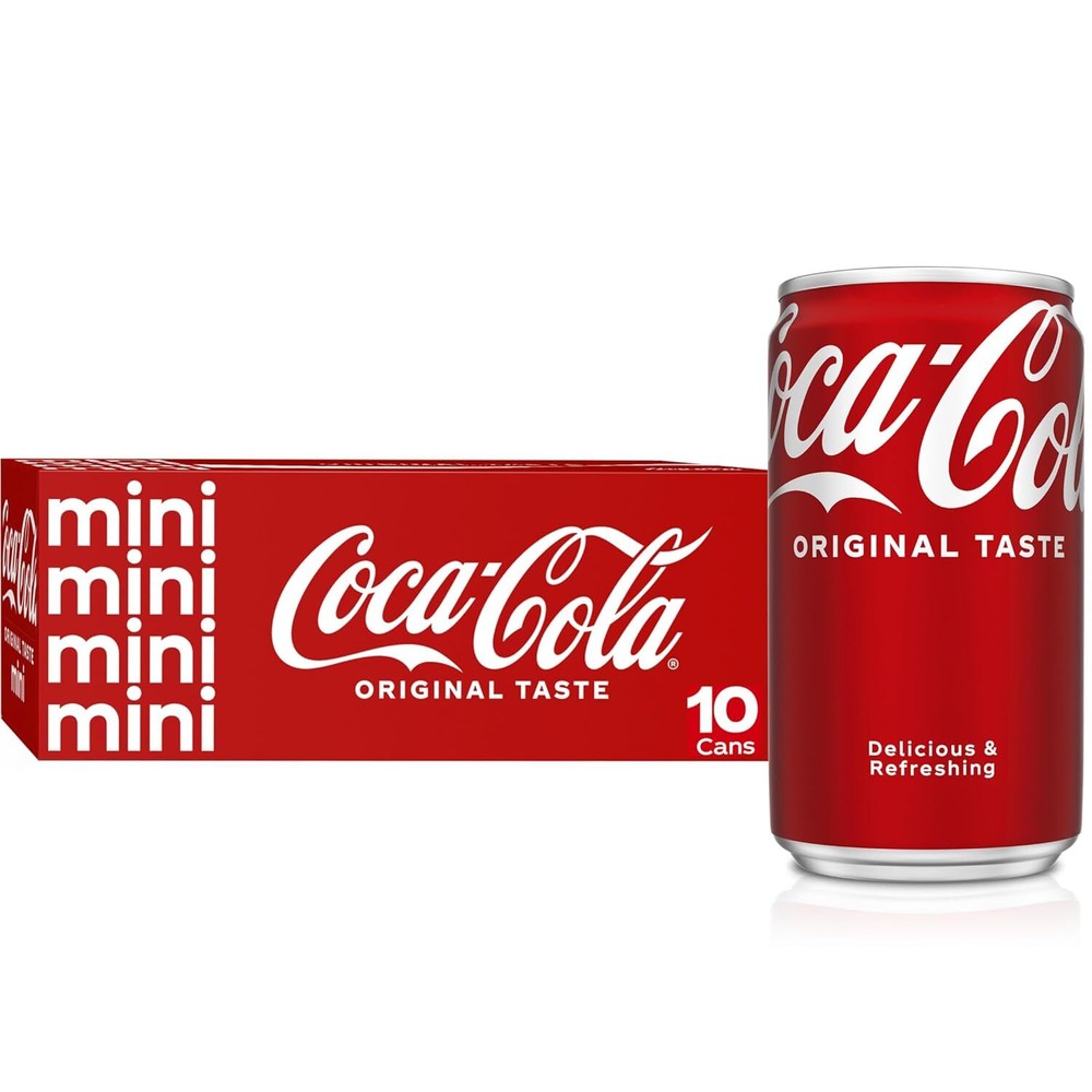 :.Coke🥤Mini-Can 7.5 oz, 10 pack.: