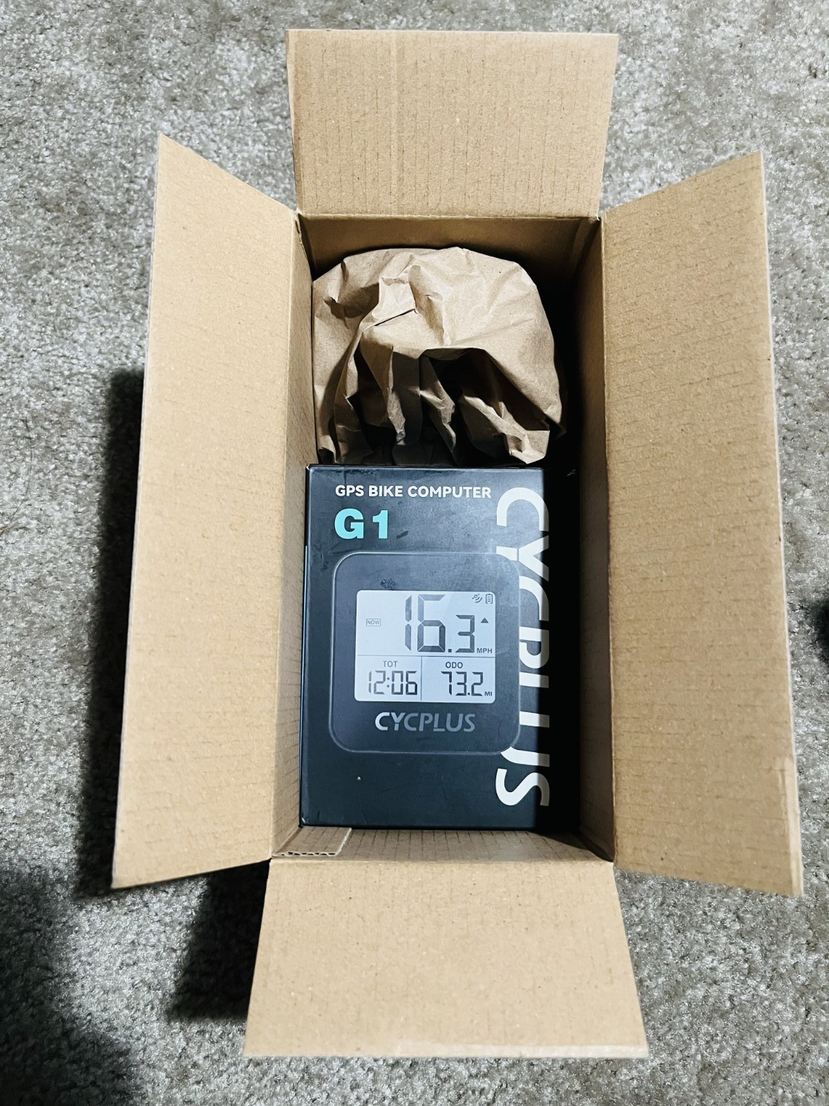 CYCPLUS G1 Wireless Mini GPS Bike Computer, Speedometer Odometer with Waterproof