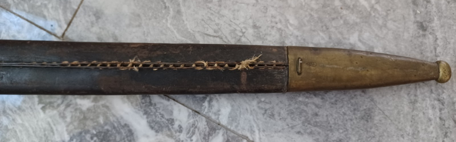 WWI Imperial German Dress Bayonet M1871 Style WKC Solingen Etched Unit Marked