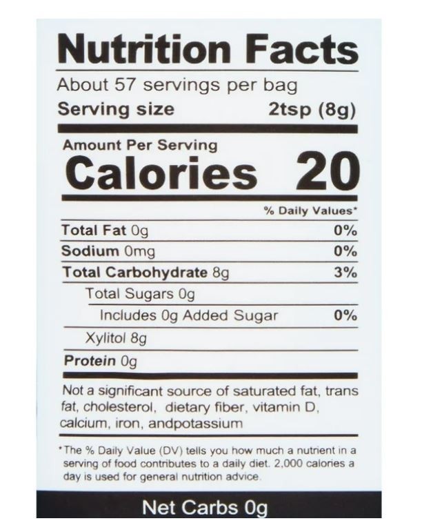 Health Garden Real Birch Xylitol All Natural Sweetener, 1.0 LB.....