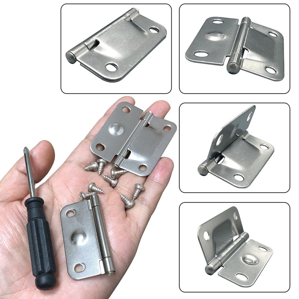NZRAQK Cooler Plastic Hinges Kit Replacement ‎Small, Silver stainless steel