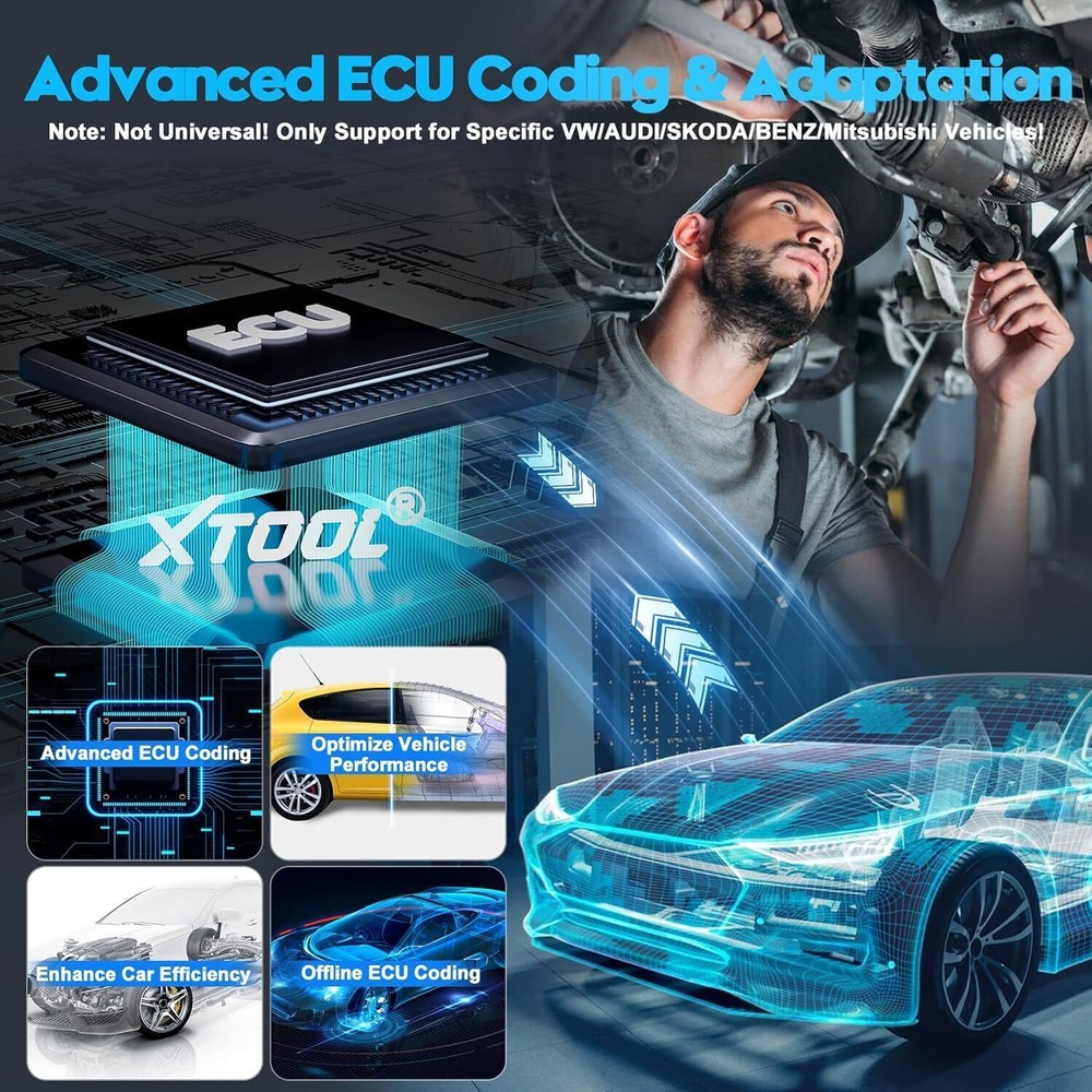 USED XTOOL D7W OBD2 Scanner E.CU Coding Bidirectional Diagnostic Tool DOIP/CANFD