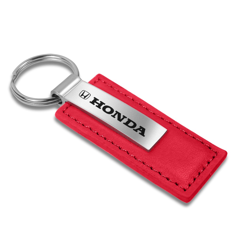 Honda Red Leather Key Chain Keychain, Official Licensed