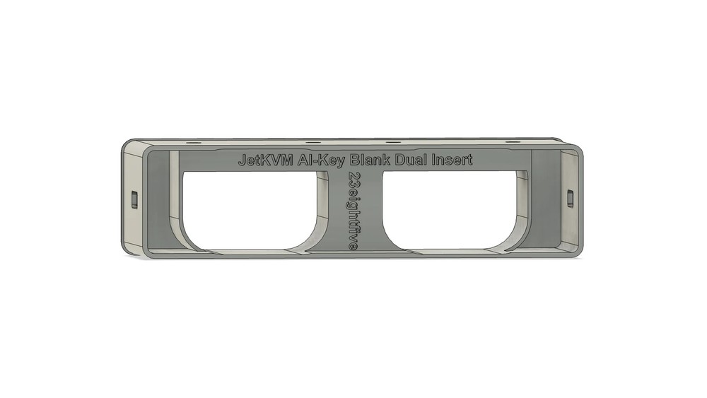 JetKVM Dual Adapter Insert for AI Key Rack Mount