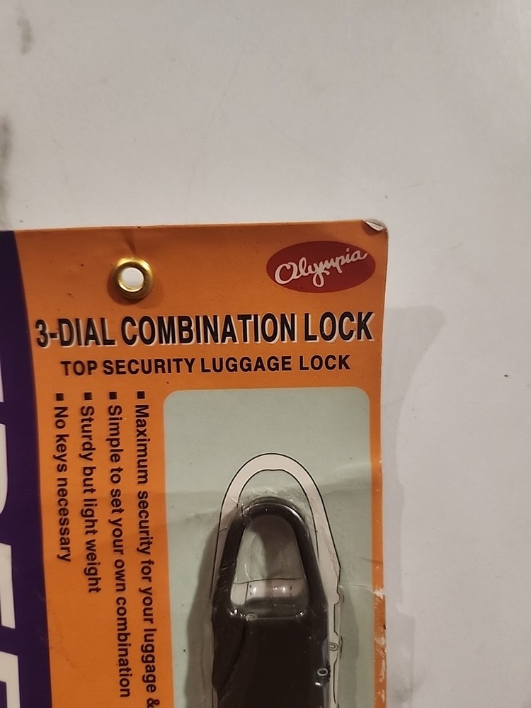 Olympia Sealed 3 Dial Combination Lock Luggage Security