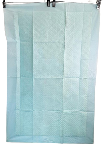 Sheet type Absorbent Bed Protectors White/Blue 90x60 cm