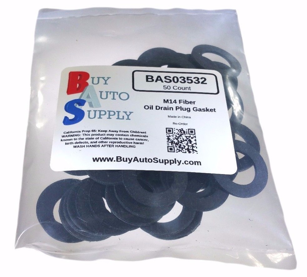 50x M14 Universal Fiber Oil Drain Plug Gasket Washer Fits Toyota Dorman 097-026