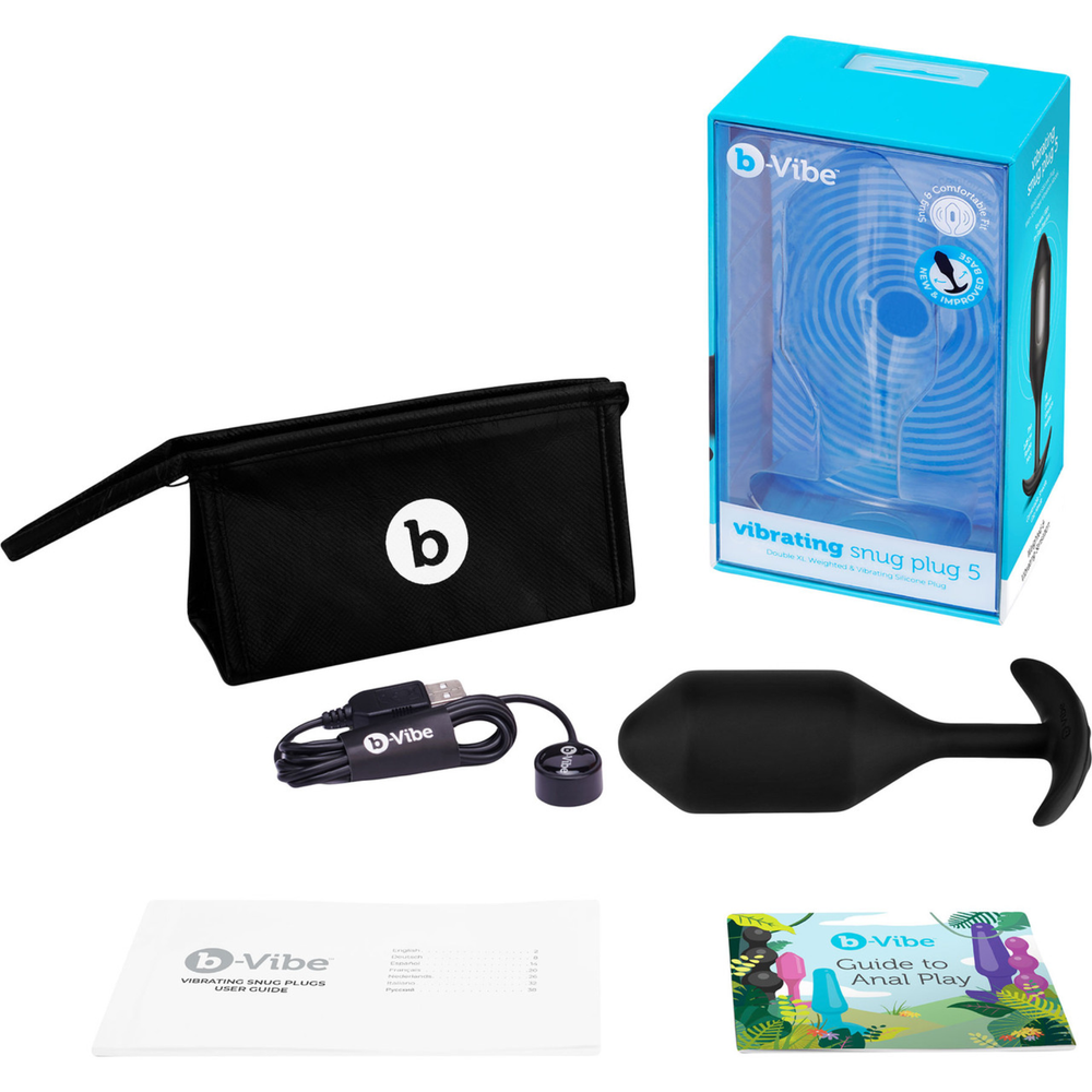 B Vibe Rechargeable Silicone Anal Probe Vibrating Powerful Extra Large Butt Plug