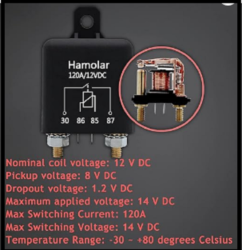 2 Pack 12v Dc 120a Starter Relay Switch Car Heavy Duty Split Charge Continuous D