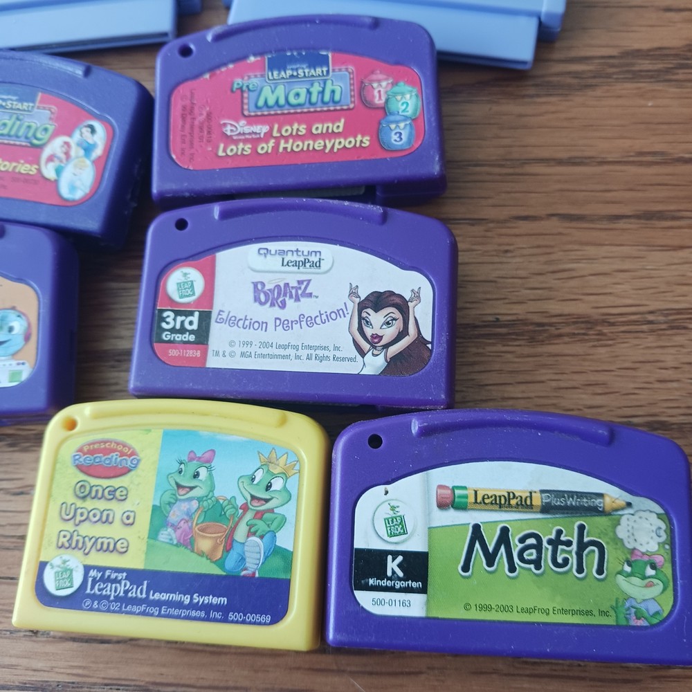 14 Leap Pad & Vtech Games Learning Cartridges PS2 8MB - Untested
