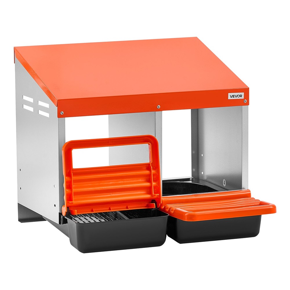 VEVOR Chicken Nesting Boxes Chicken Laying Boxes 2 Compartments for Laying Eggs