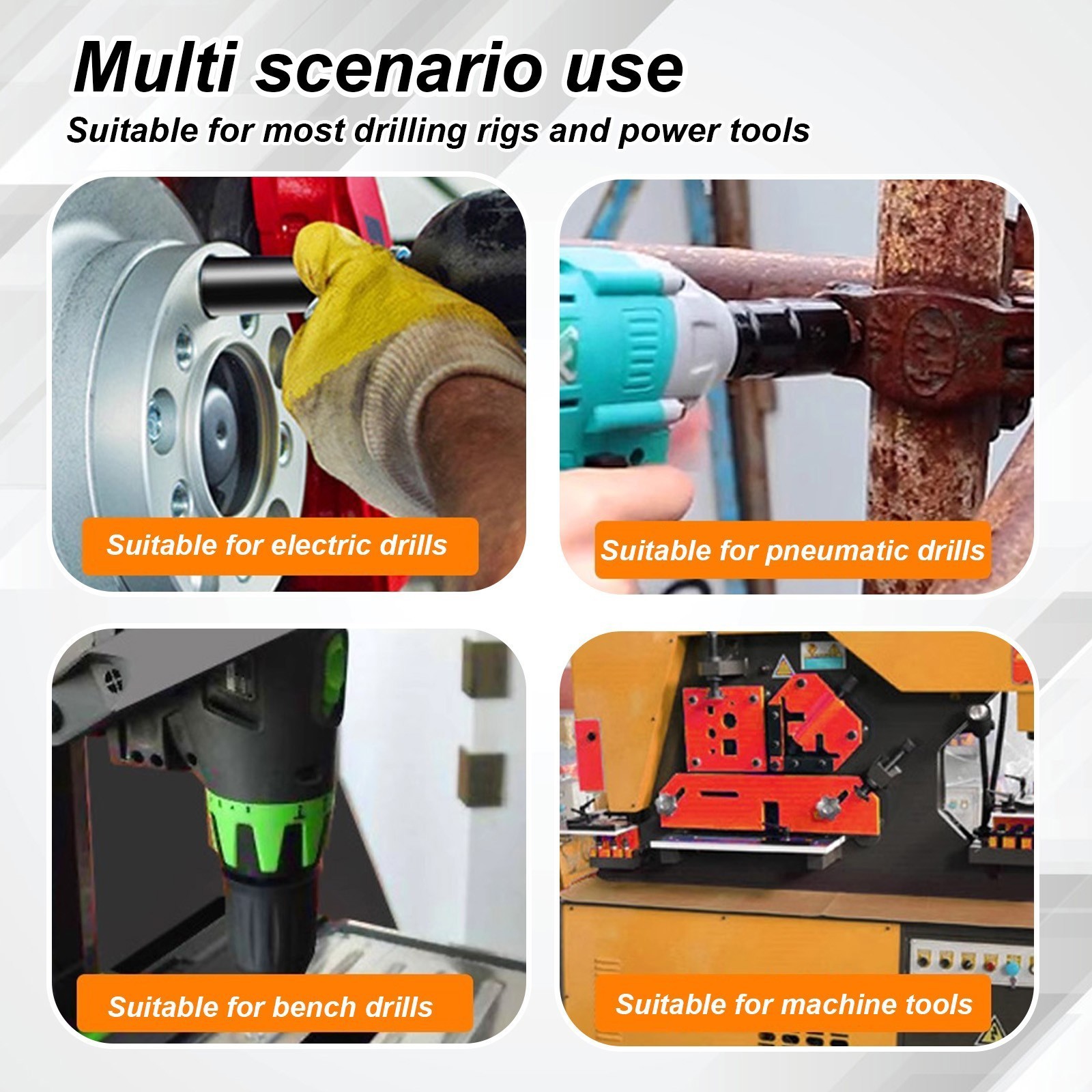 Drill Chuck Key Wrench 2-in-1 Ratchet Spanner Universal Drill Press Tool Quick