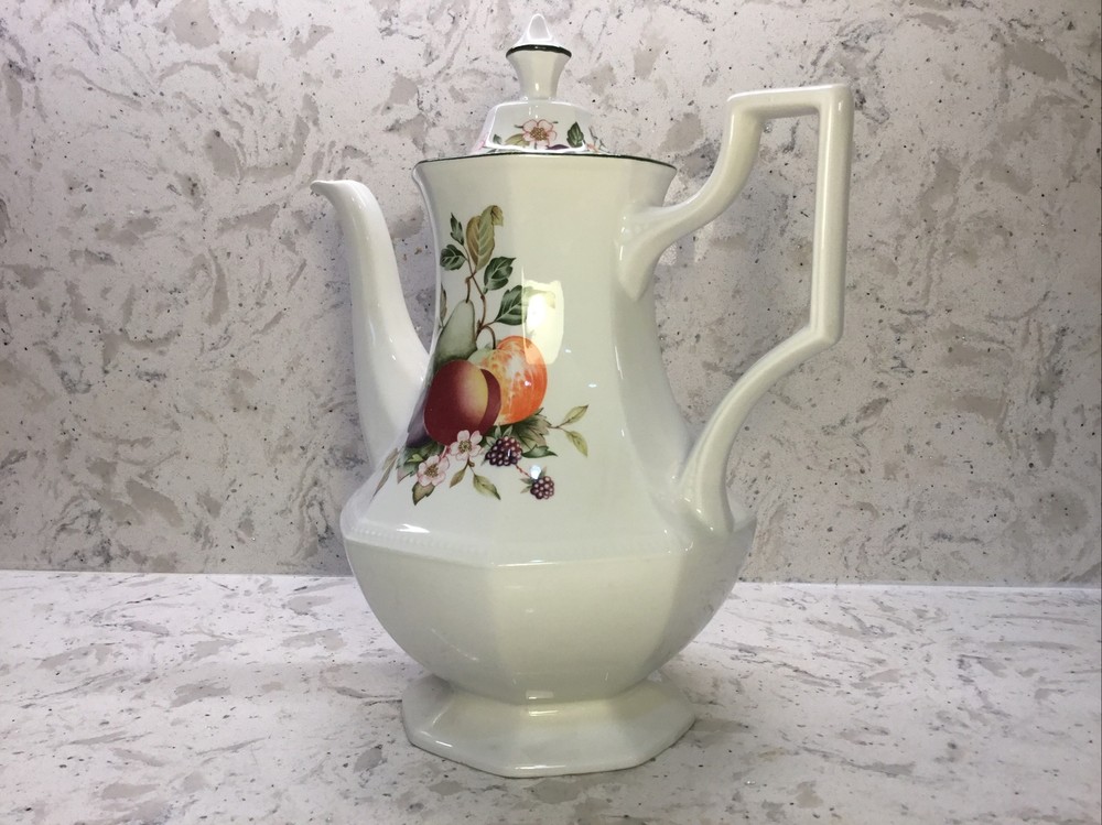 Johnson Brothers Fresh Fruit Pattern Large Size Coffee Pot