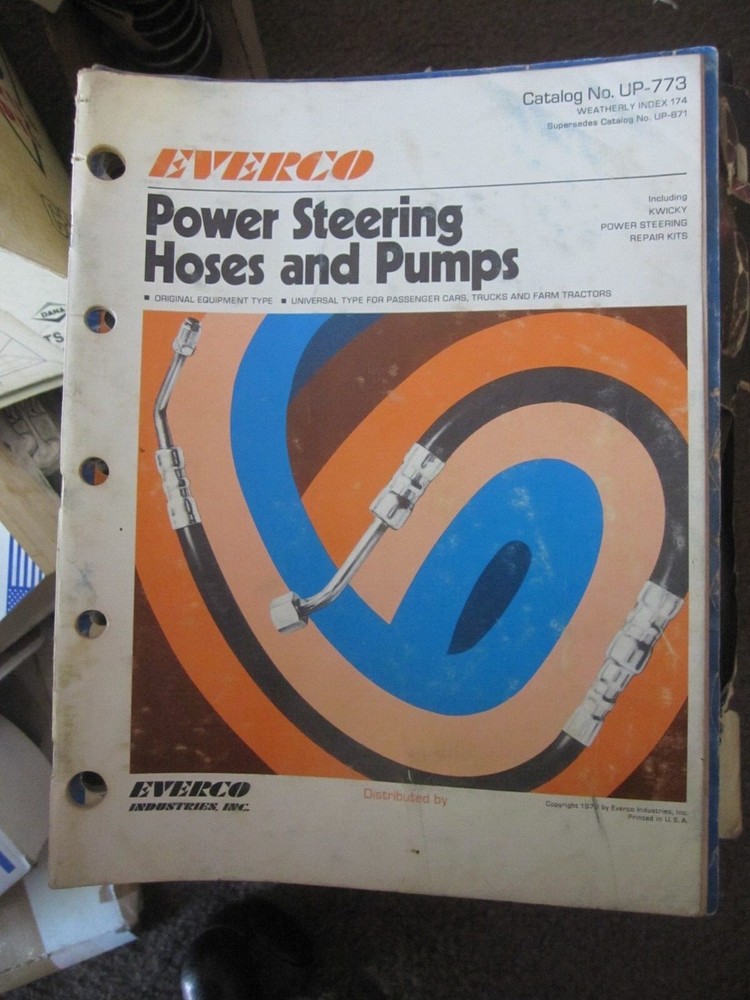 1973 EVERCO POWER STEERING HOSE AND PUMP Catalog