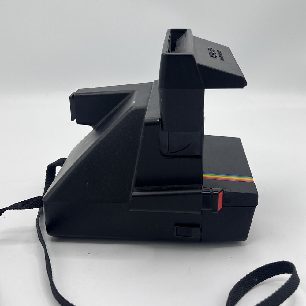 Polaroid One Step 600 Land Camera Rainbow w/Strap UNTESTED