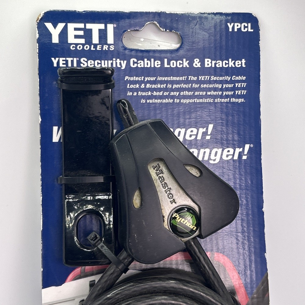 YETI Security Cable Lock and Bracket for Tundra Coolers