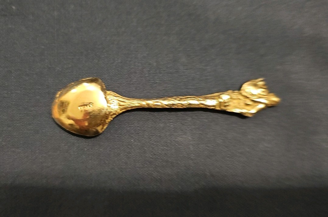 Salt Cellar with Unique Silver Spoon Made In Italy