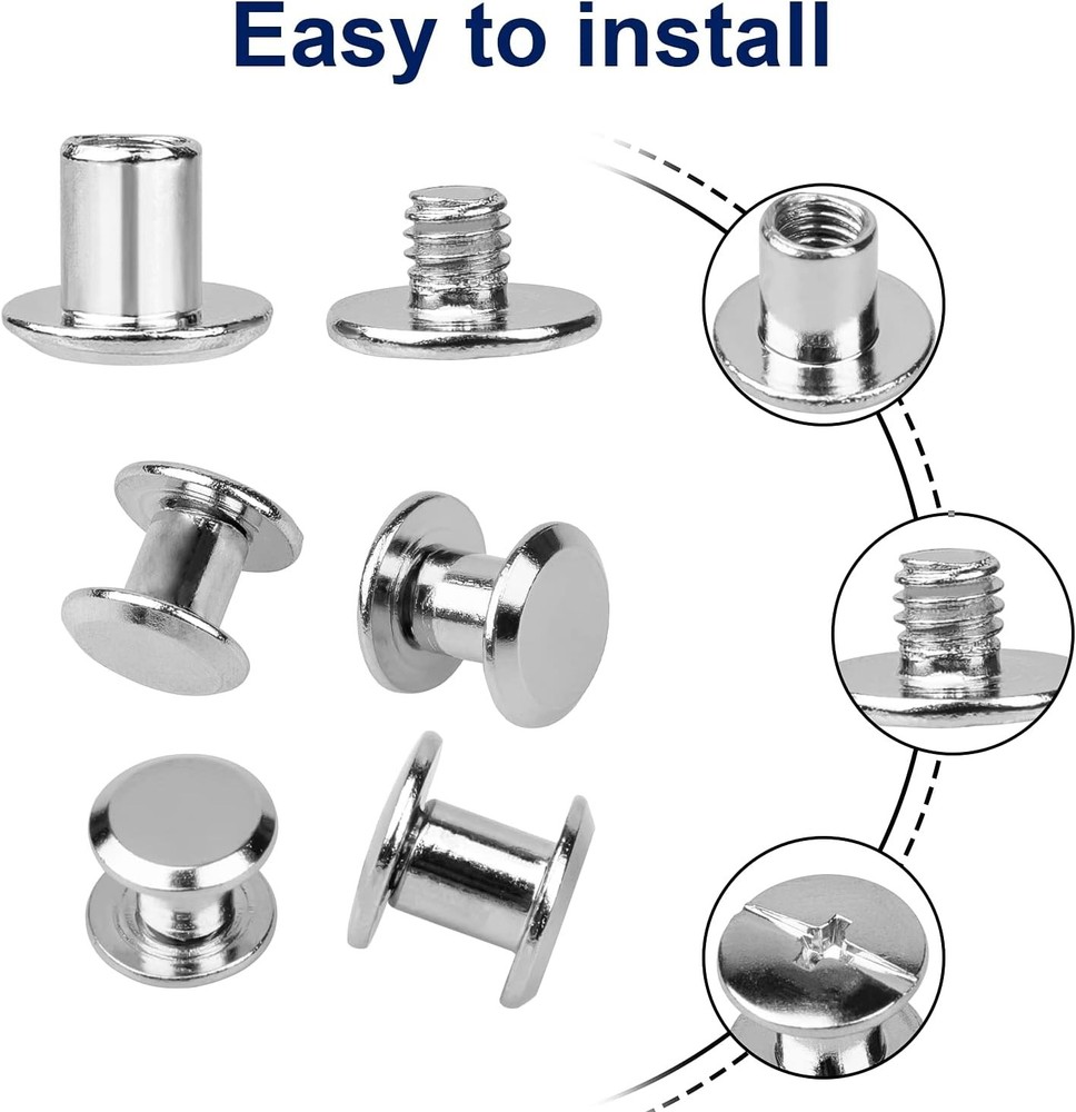 Chicago Screws for Leather Crafting Assorted Colors