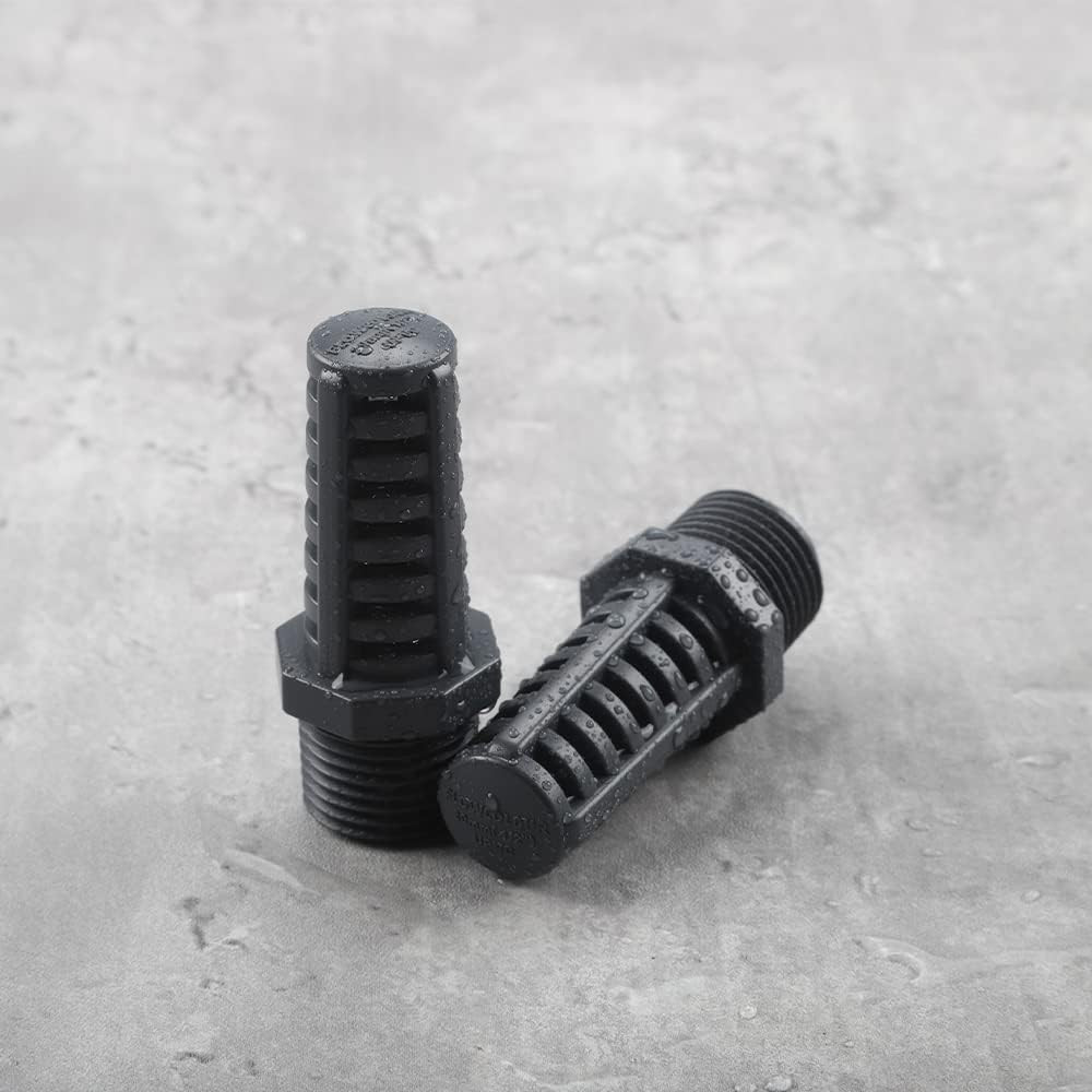 1/2 Inch Threaded Suction/Overflow Strainer, Screen Strainer 1/2 Inch (2 Pack)