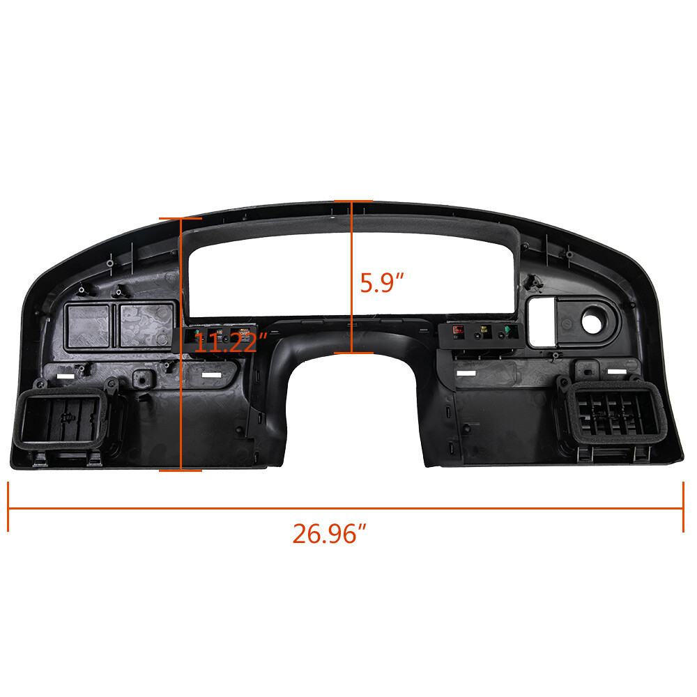 Dashboard Panel Bezel Fit For 94-97 Ford F150 F250 F350 Instrument Cluster Trim