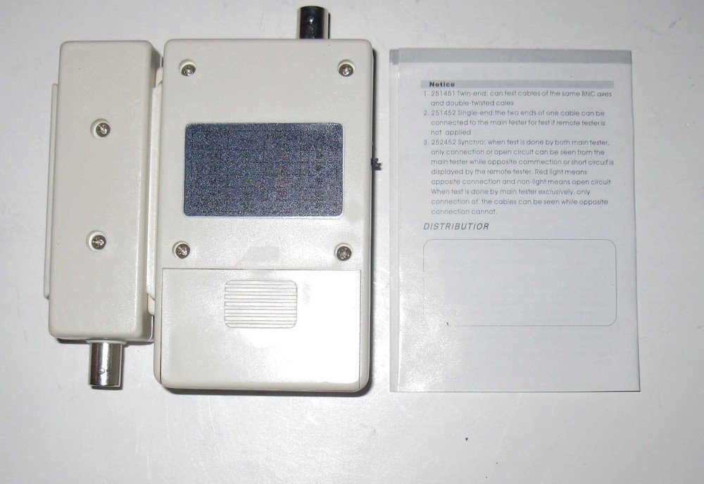 TE209 Network Cable Tester Open Box w Remote 566A 568B 258A 10Base-T Token Ring
