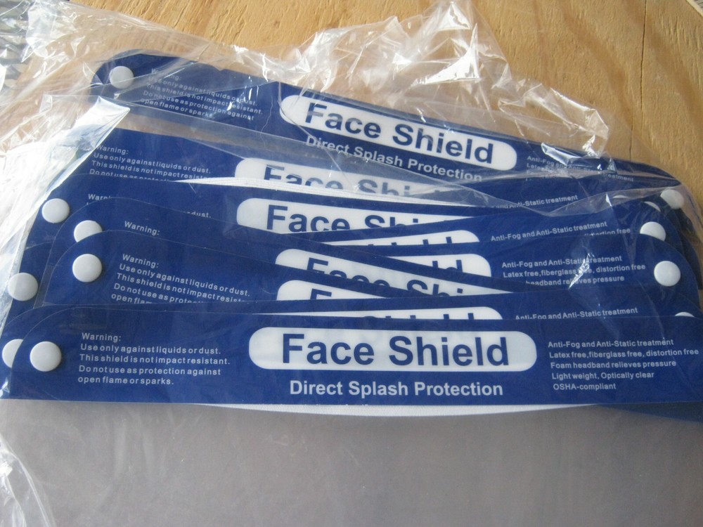 12 pcs Face Shield Direct Splash Protection New