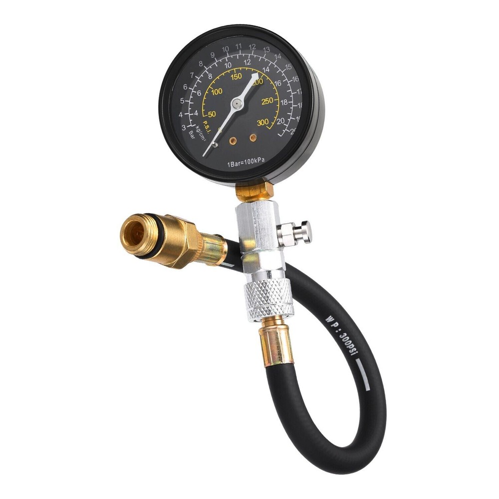 Petrol Engine Cylinder Compression Tester Kit Gauge Check Tool Automotive