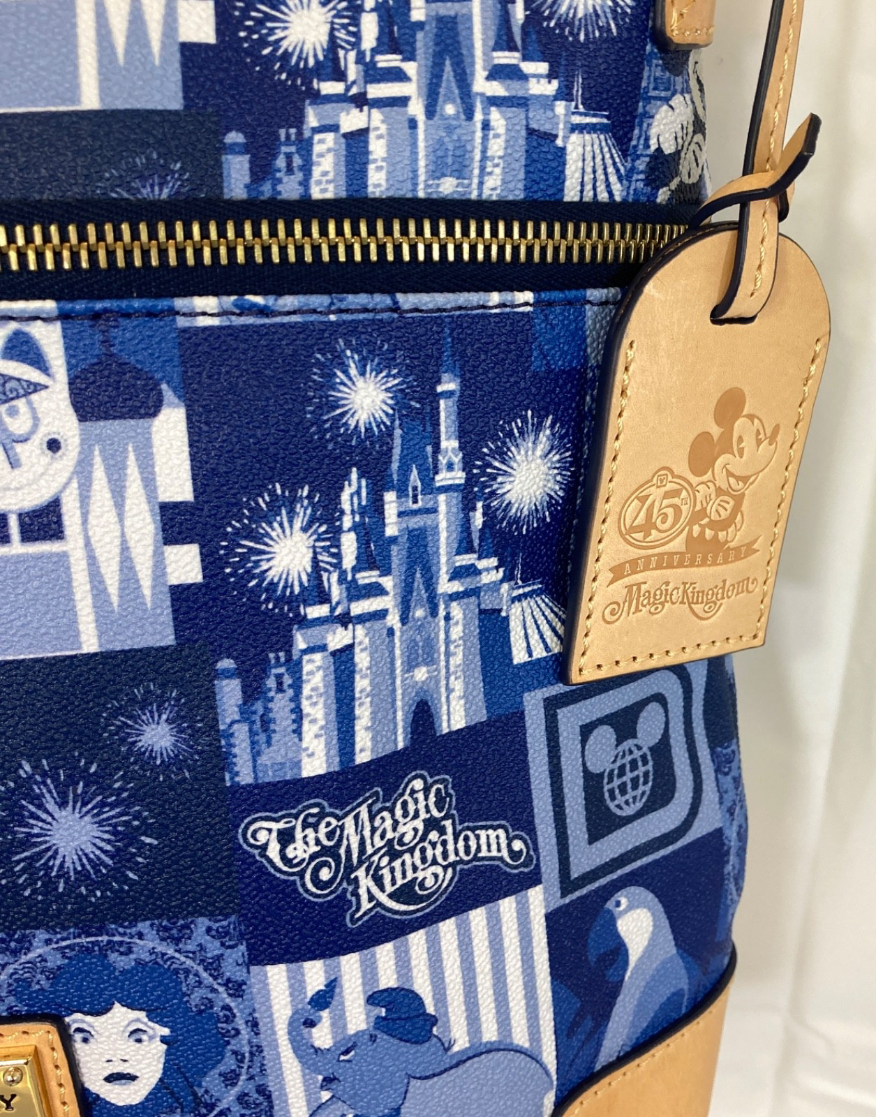 Disney Dooney & Bourke Letter Carrier NWT 2016 Magic Kingdom 45th Anniversary