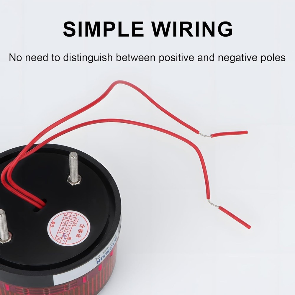 Industrial Signal Red Warning Light Strobe AC 110V