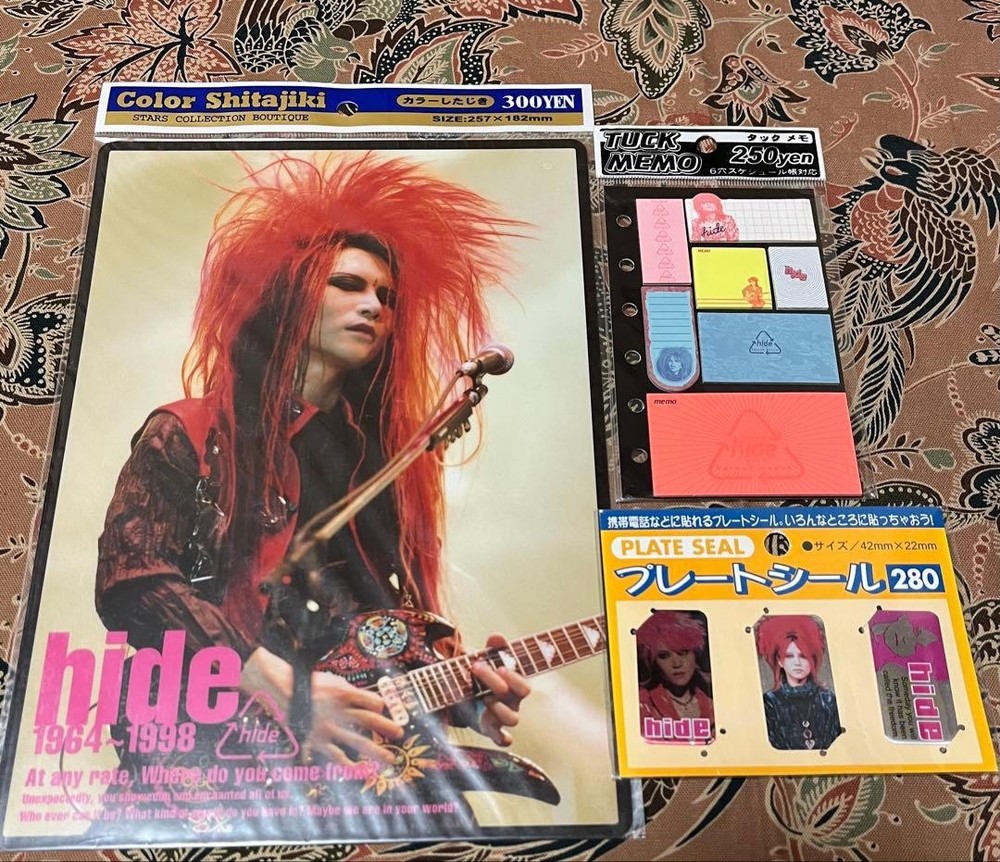 hide X JAPAN Underlay Sticker Sticky Set