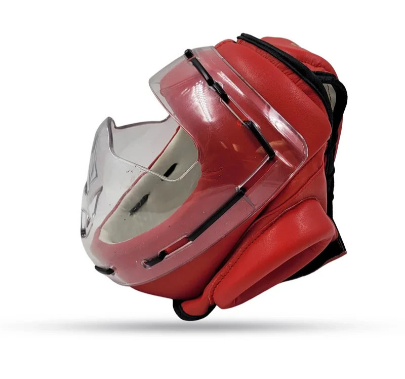 Boxing Headgear with Full Face Shield - Protective Safety Training Helmet
