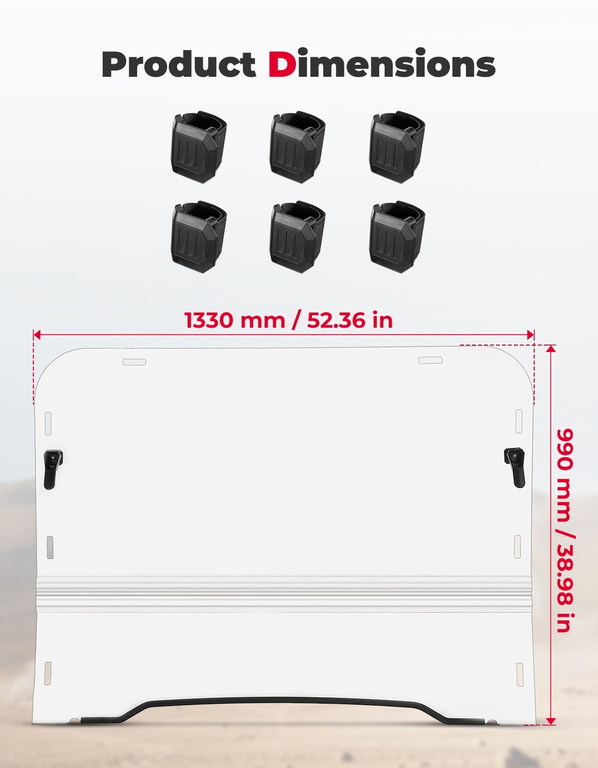 Front Folding Windshield For Kawasaki Mule 3000 2005-2013/ Mule 3010 2003-2009