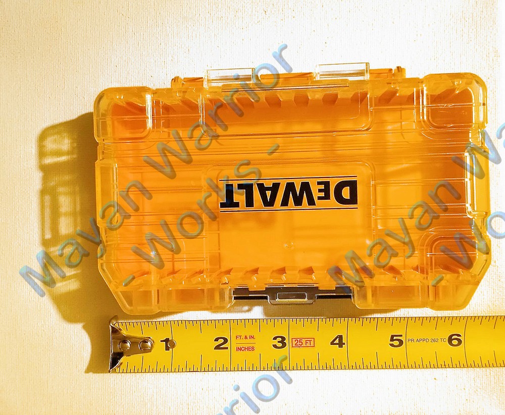 2 each DEWALT Tough insert Bit Storage Cases Organizer Stackable & Interlocking