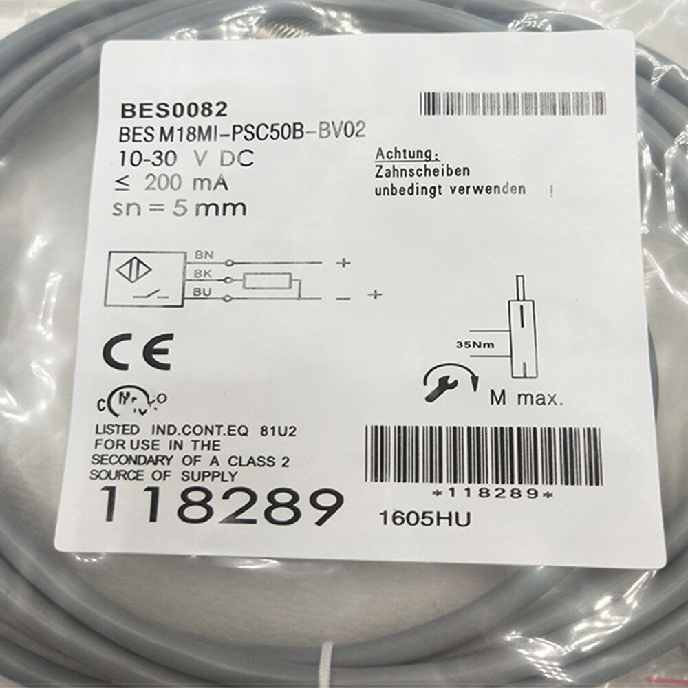 Proximity Sensor for BES0082 BES M18MI-PSC50B-BV02 Proximity Switch Sensor