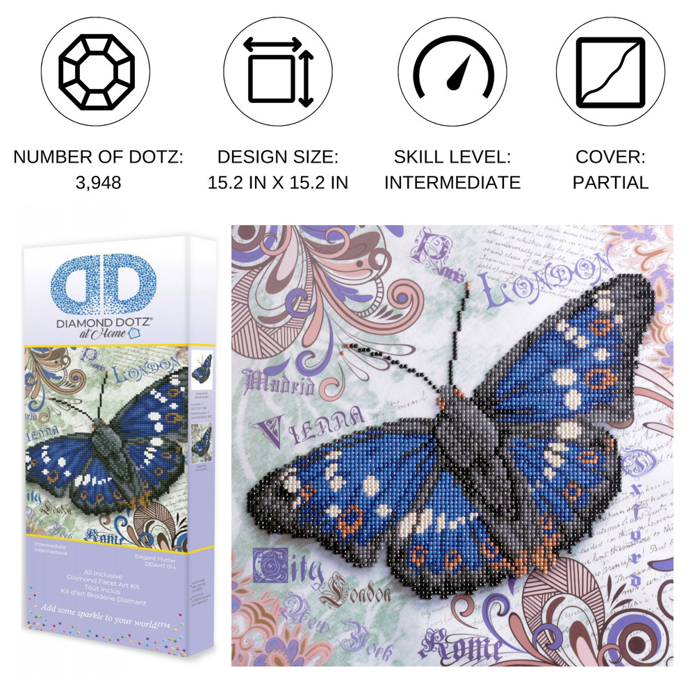Diamond Dotz Elegant Flutter Diamond Painting Kit