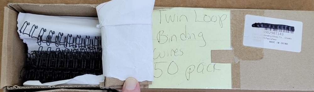 Twin Loop Binding Wires - 50 Pack