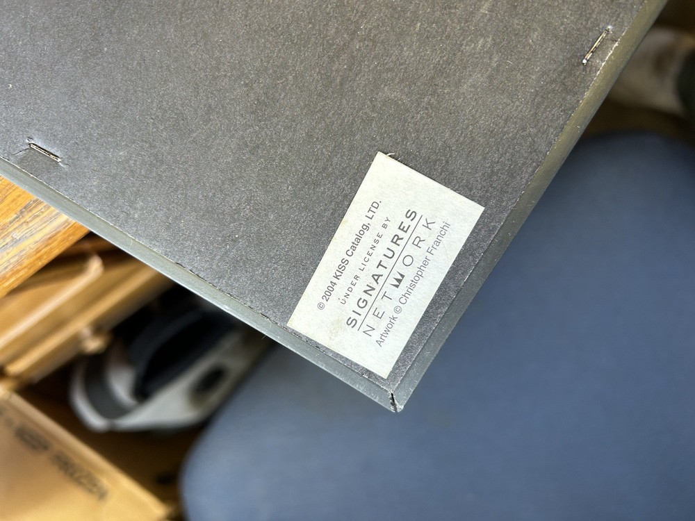 Vintage Kiss Led Lighted Poster Artwork ‘04 KISS Army Sign Spencer’s, No Cord