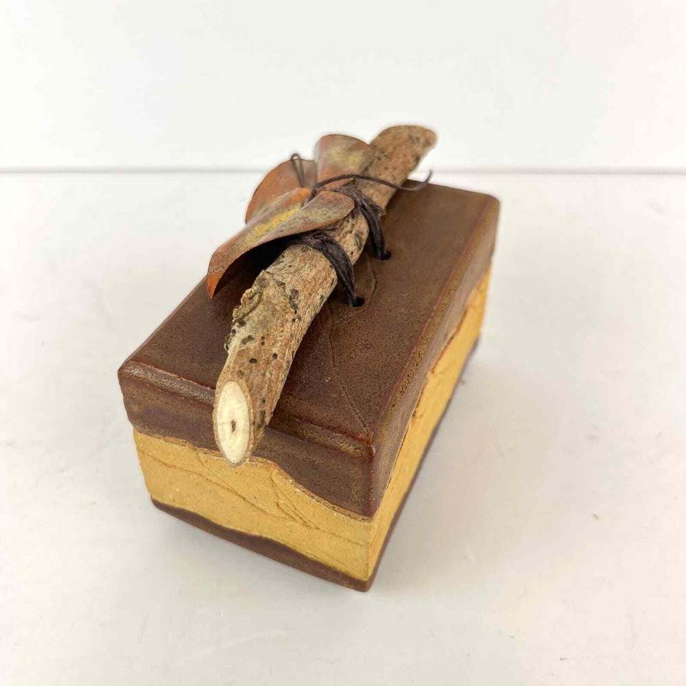 Handmade Ceramic Small Mountain Box 3.5 x 2 Trinket Keepsakes