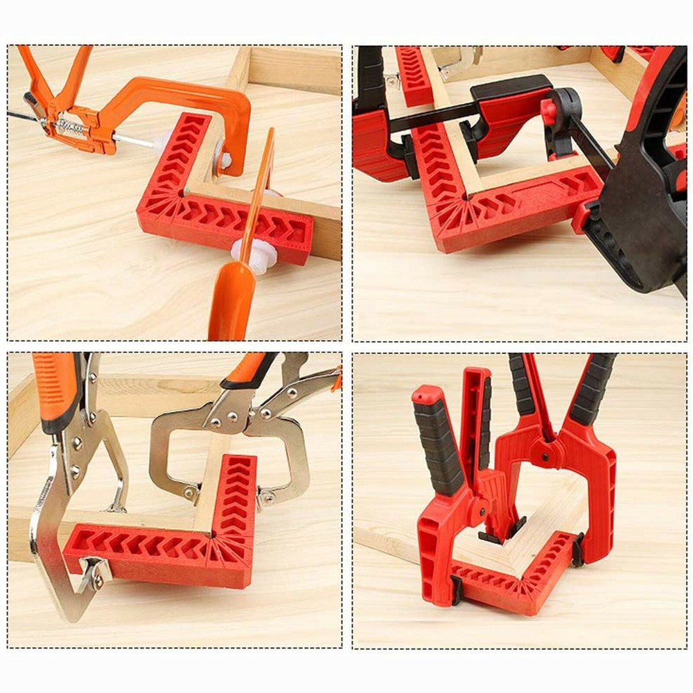 8Pcs Right Angle Corner Clamp Positioning Squares 90 Degree Right Angle L-Type