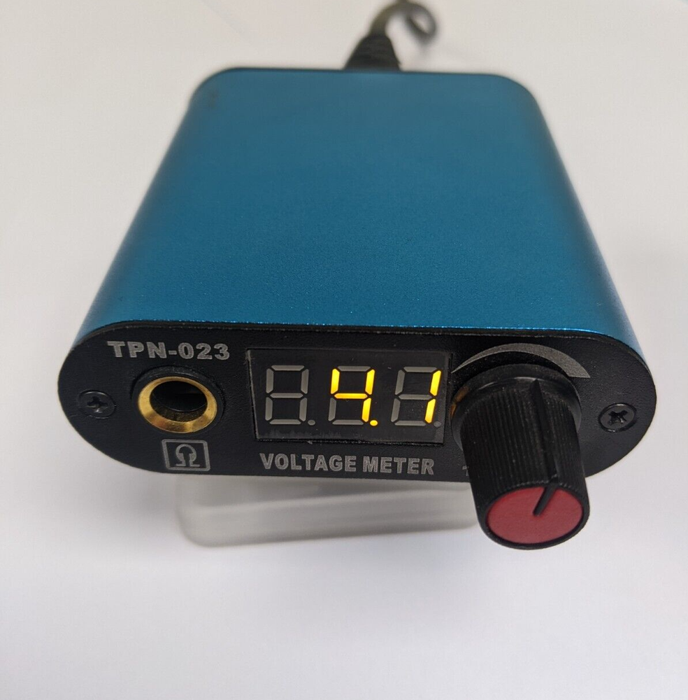 LED Display Adjustable Mini Pro Tattoo Power Supply - Blue
